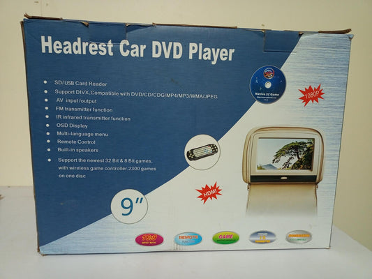 Headrest car dvd player