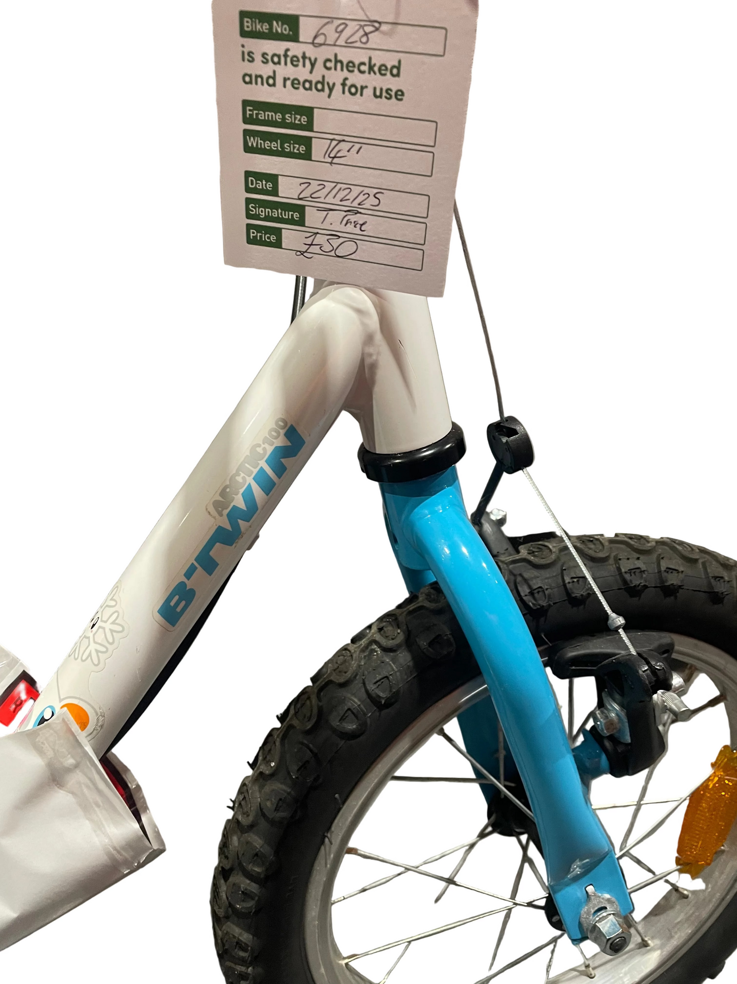 Serviced B-Twin Children's Bike, 14" (Pre-Loved)