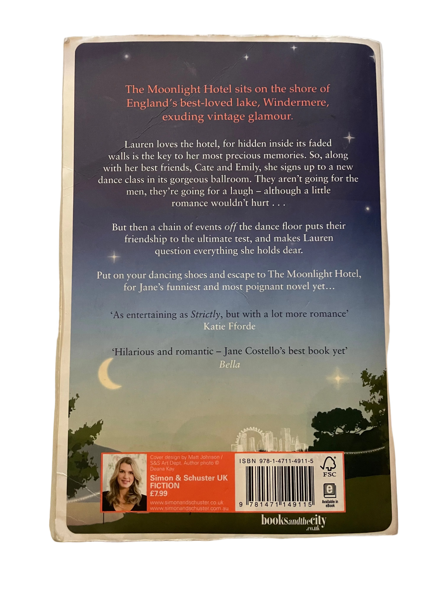 Summer Nights at the Moonlight Hotel- Jane Costello The Book (Pre-Loved)