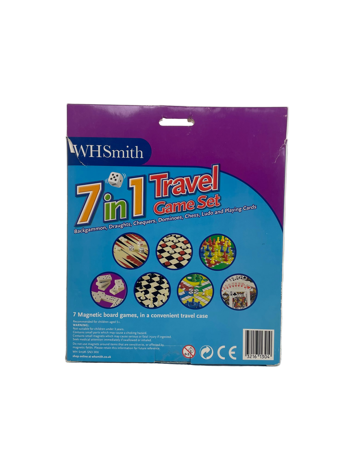 7 In 1 Travel Game Set- No Cards (Pre-Loved)