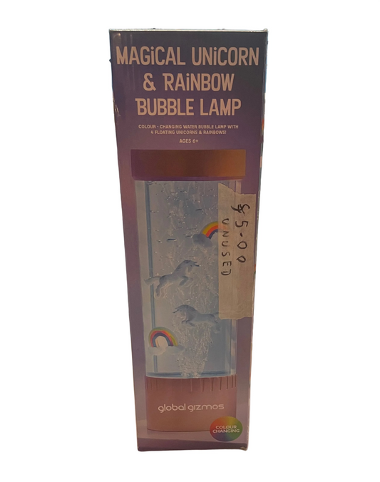 Magical Unicorn & Rainbow Bubble Lamp (New)