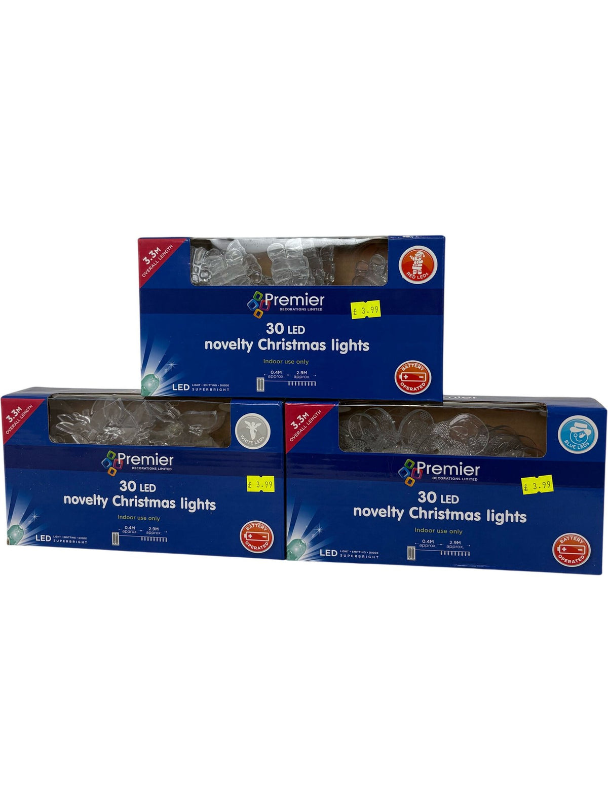 Premier 30 LED Novelty Christmas Lights LCG-14 (Unused)
