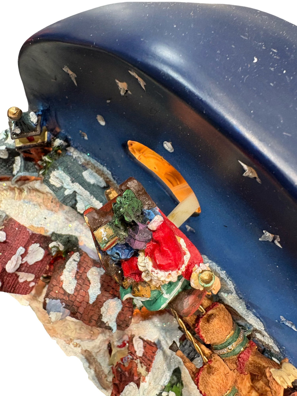 Animated Santa Scene Decoration with Moving Parts (Pre-Loved)