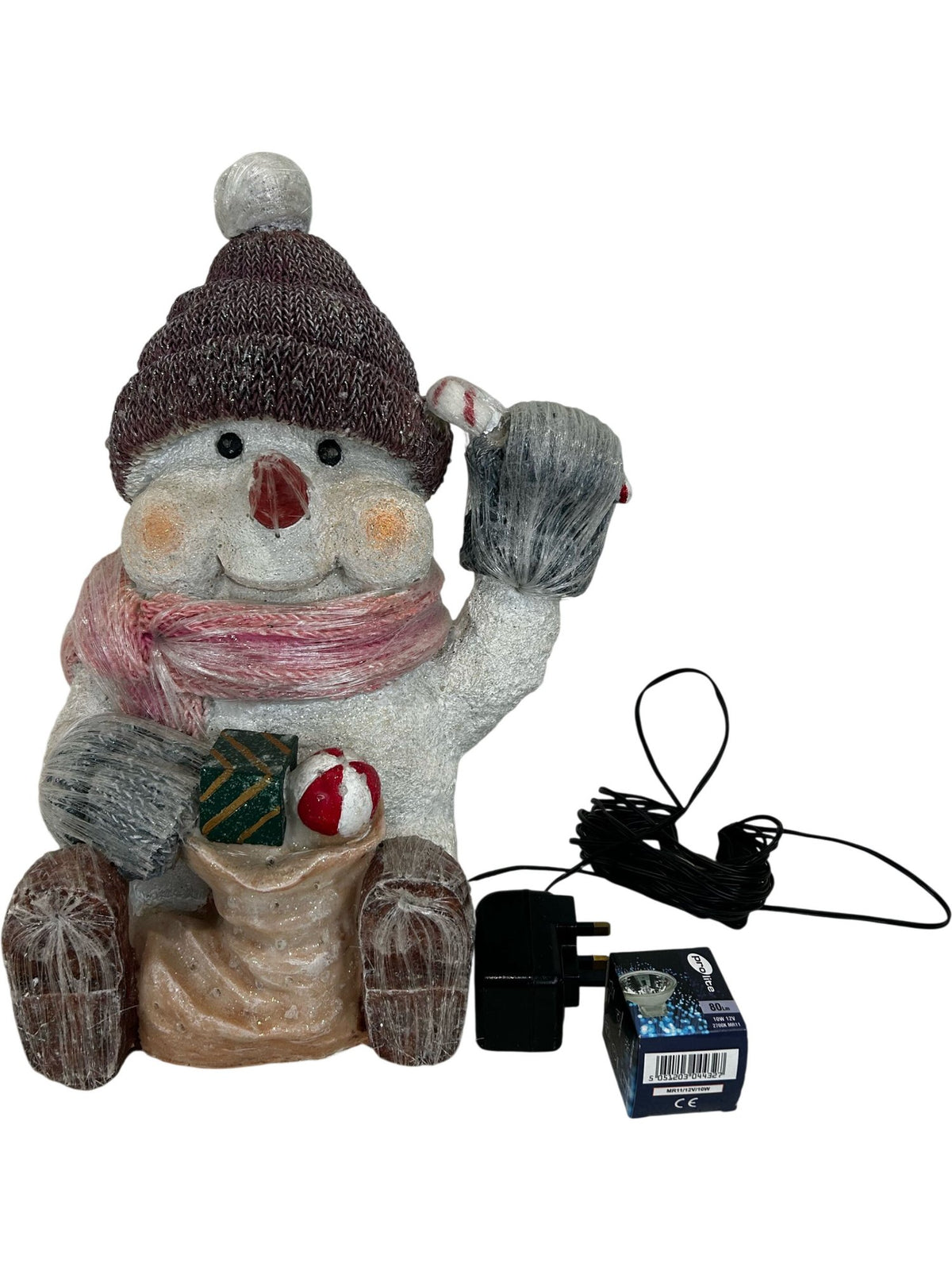 Fiber Optic Snowman Amanda Light-Up Christmas Decoration Boxed (Pre-Loved)
