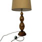 Vintage Wooden Table Lamp Beige Shade (Pre-Loved)