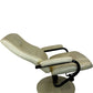 Cream Swivel Recliner Lounge Chair High Back Pedestal Base Armchair (Pre-Loved)