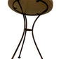 Round Mosaic Stone Top Side Table with Metal Tripod Legs (Pre-Loved)