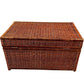 Large Wicker Storage Chest Rattan Trunk Basket with Handles 90cm (Pre-Loved)