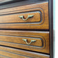 Vintage Wooden Roll Top Desk with Brass Handles (Pre-Loved)