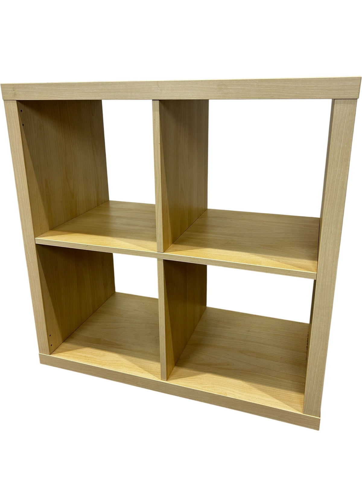 4 Cube Storage Unit Bookcase Shelving Organiser Natural Wood Finish (Pre-Loved)