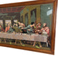 Vintage Framed Tapestry Needlepoint Woven Last Supper Art (Pre-Loved)