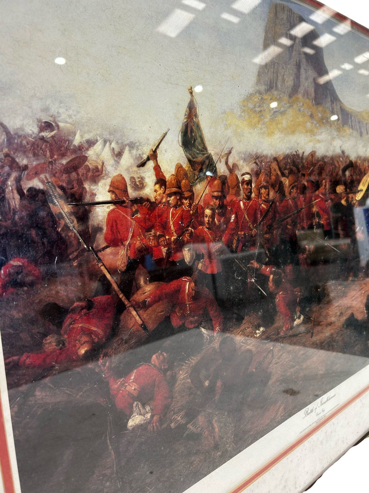 Battle of Isandlwana Framed Print Charles Edwin Fripp Anglo-Zulu War (Pre-Loved)