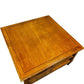 Wooden Square Coffee Table with Drawers & Open Storage (Pre-Loved)