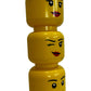 LEGO Large Storage Head Containers Set of 3 Yellow Faces Stackable (Pre-Loved)