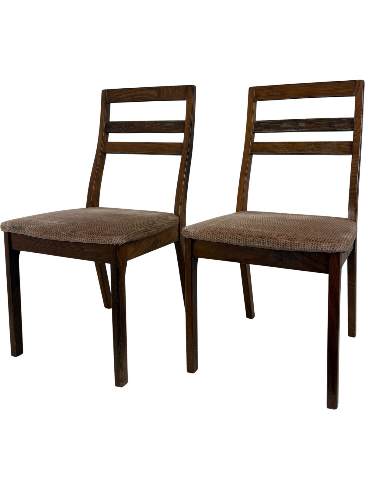 Vintage Wooden Dining Chairs Mid Century Set of 2 (Pre-Loved)