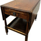 Vintage Drop Leaf Side Table with Drawer, Shelf & Castors (Pre-Loved)