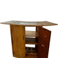 Vintage Style Fold Out Bar Cabinet Cocktail Drinks Storage Glass Inset(PreLoved)