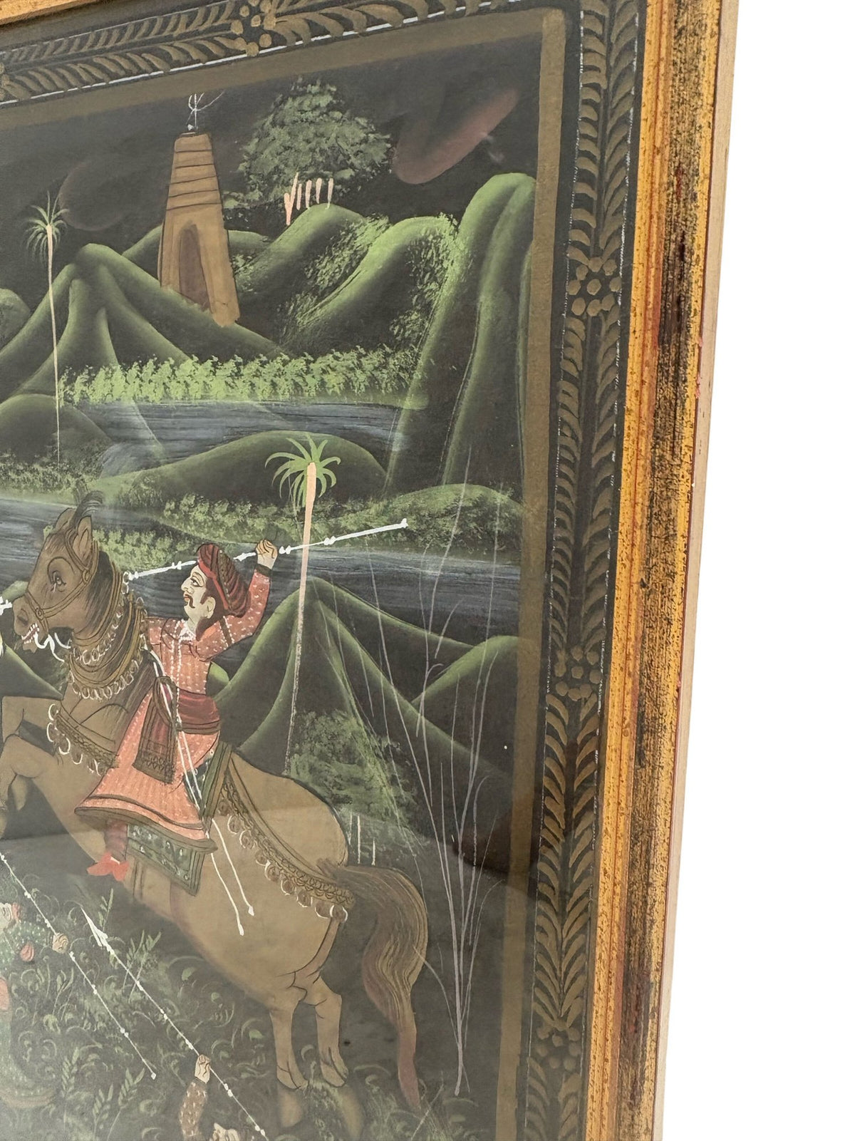 Framed Traditional Painting Battle Scene (Pre-Loved)