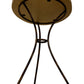 Round Mosaic Stone Top Side Table with Metal Tripod Legs (Pre-Loved)
