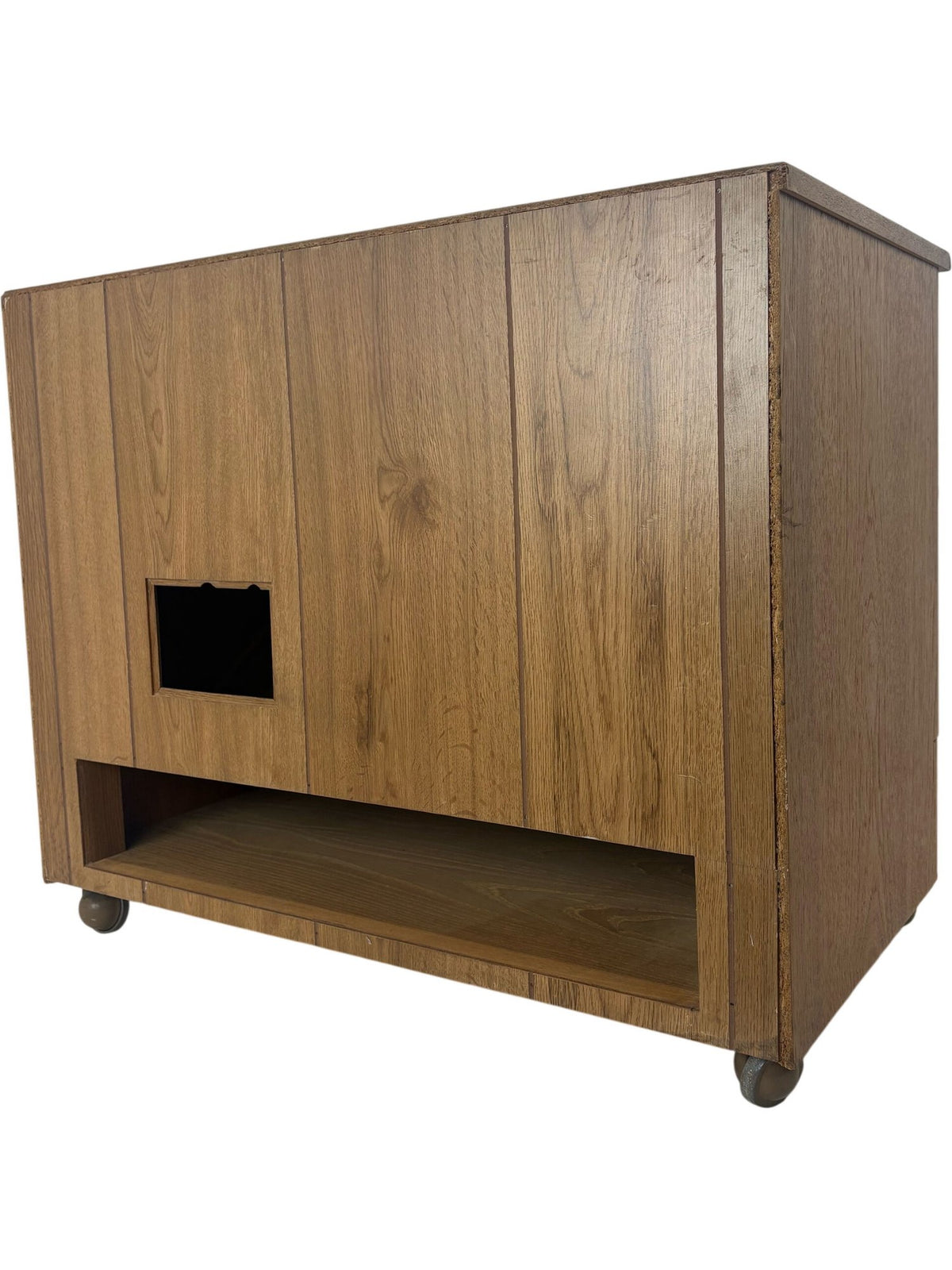 Vintage Teak Chest of Drawers on Casters Storage Mid-Century Modern (Pre-Loved)