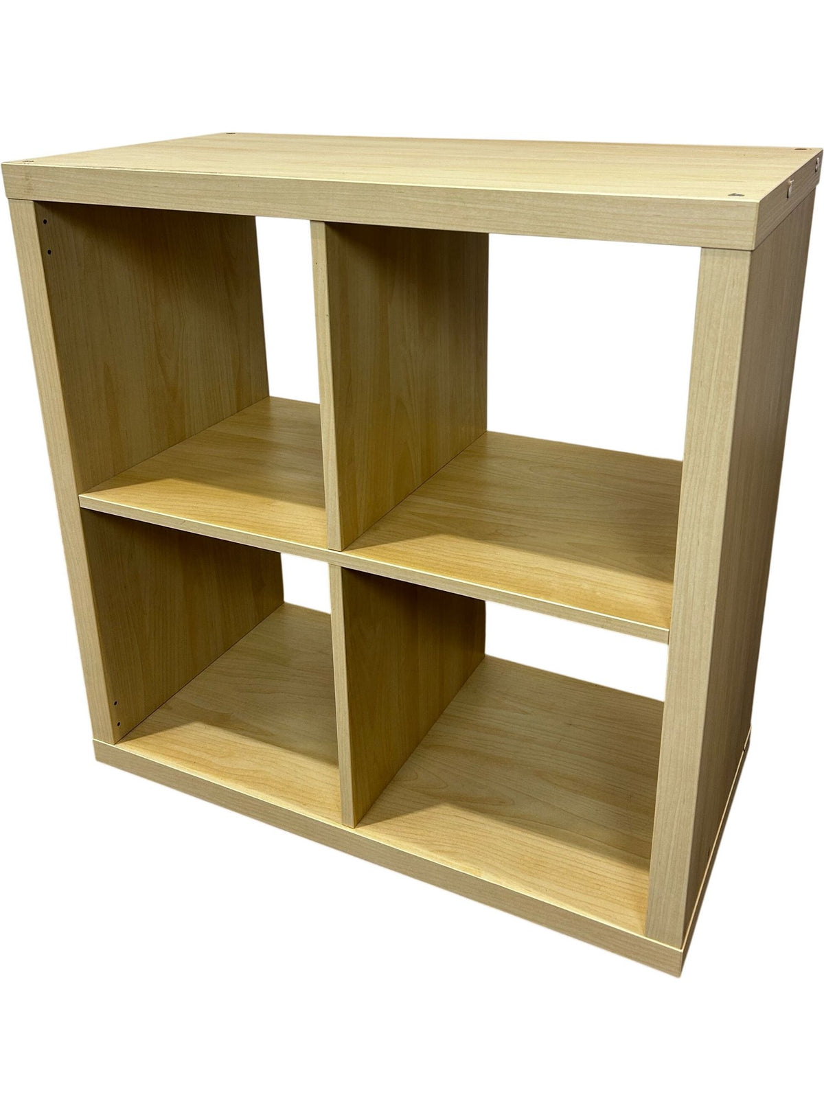 4 Cube Storage Unit Bookcase Shelving Organiser Natural Wood Finish (Pre-Loved)
