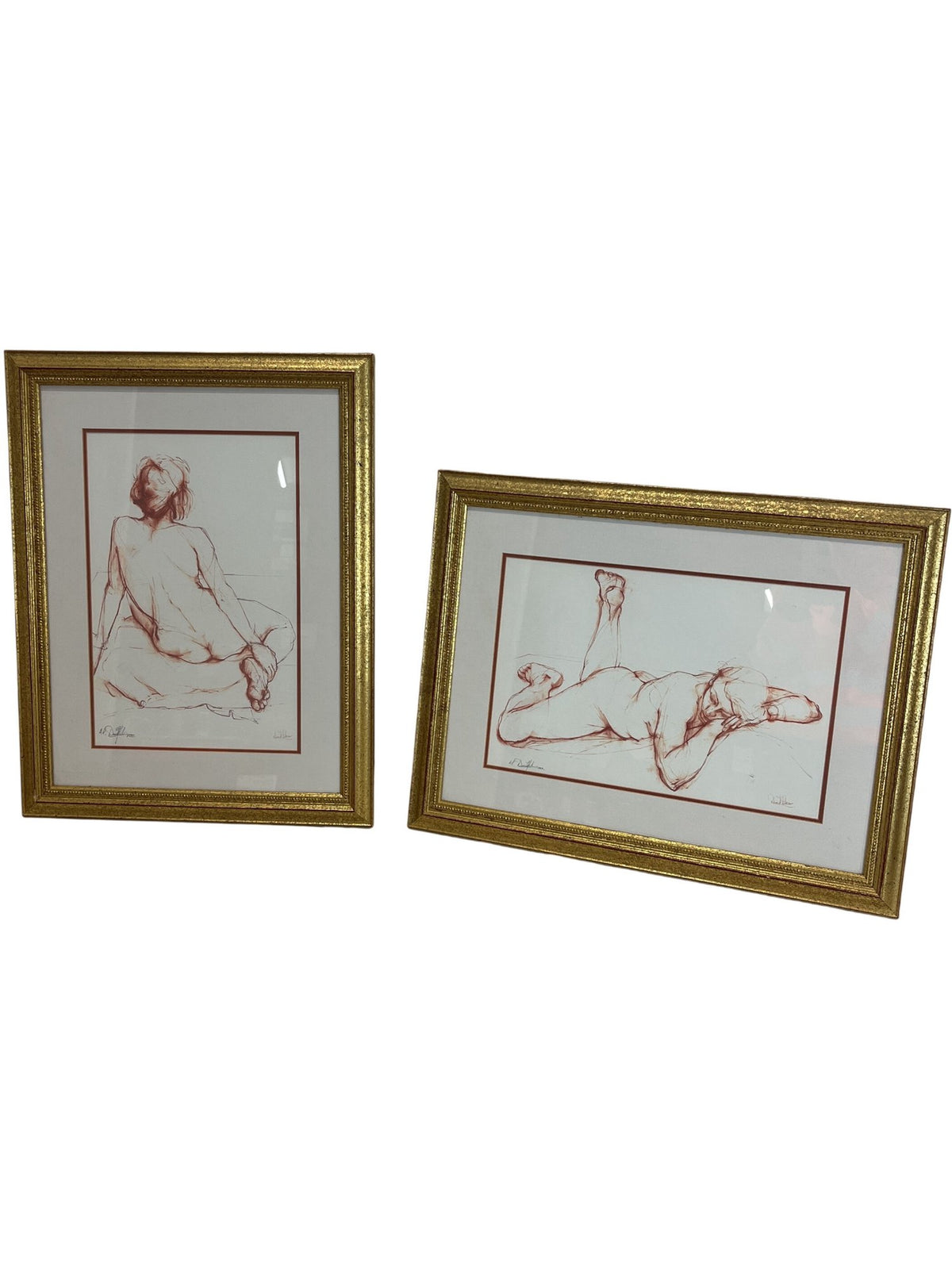 David Fisher Fine Art Sketch Drawings Framed Artwork (Pre-Loved)