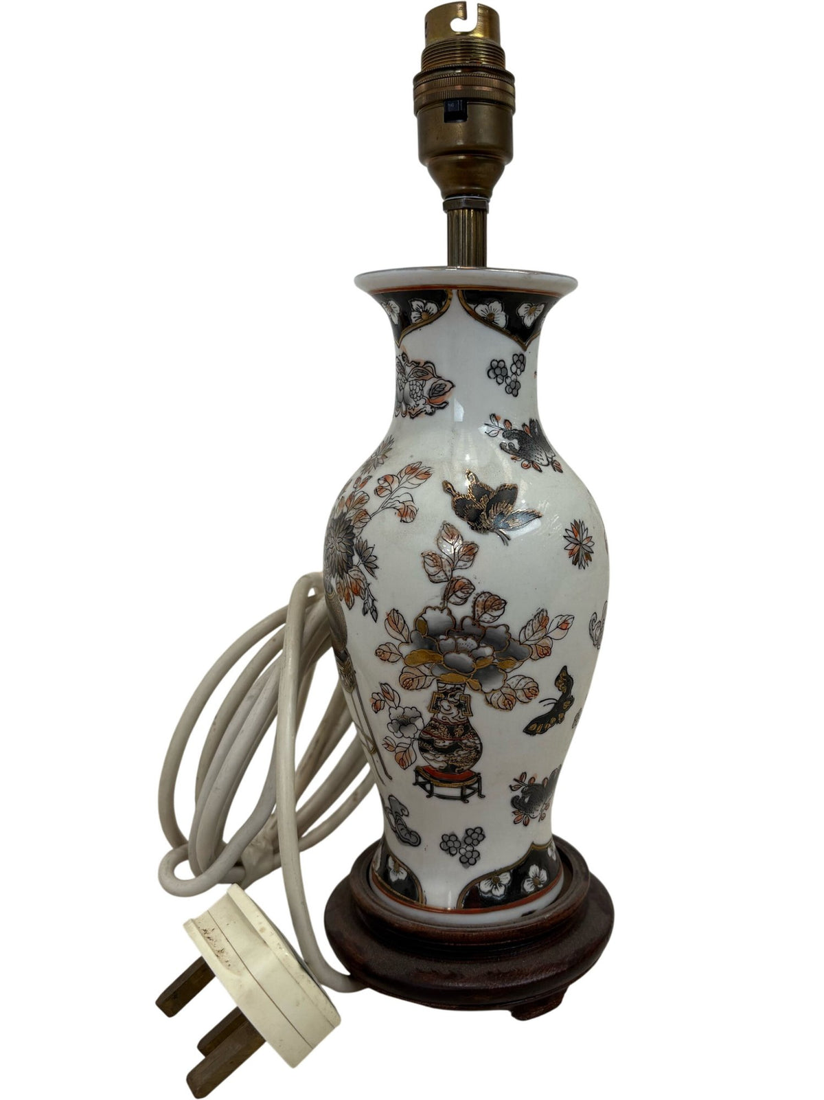 Vintage Ceramic Table Lamp Floral Design (Pre-Loved)