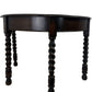 Antique Wooden Demi-Lune Table Barley Twist Legs (Pre-Loved)