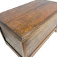 Antique Wooden Storage Chest on Casters with Hinged Lid (Pre-Loved)