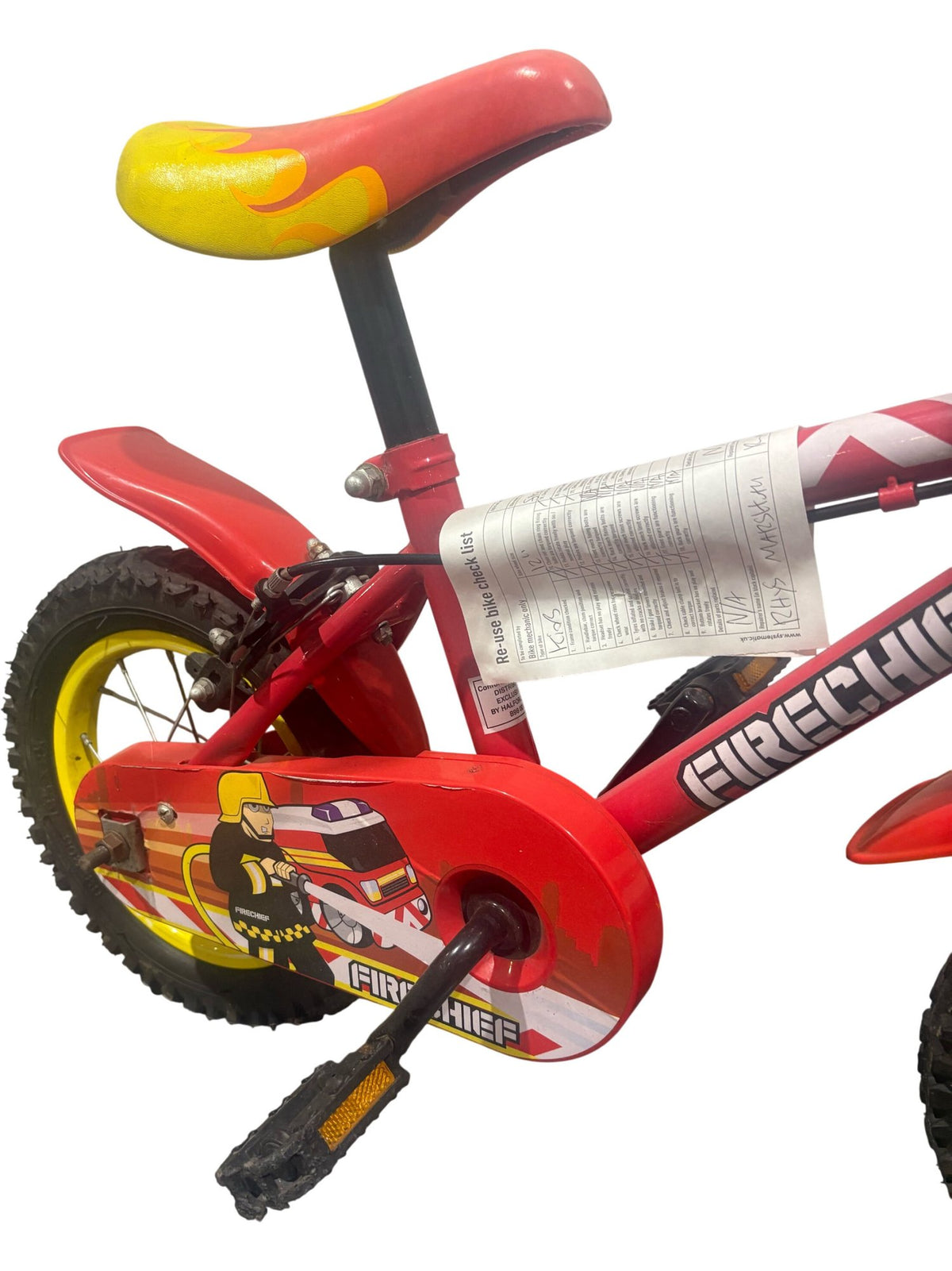 Serviced Firechief Push & Pedal Bike Firechief 12 Inch (Pre-Loved)