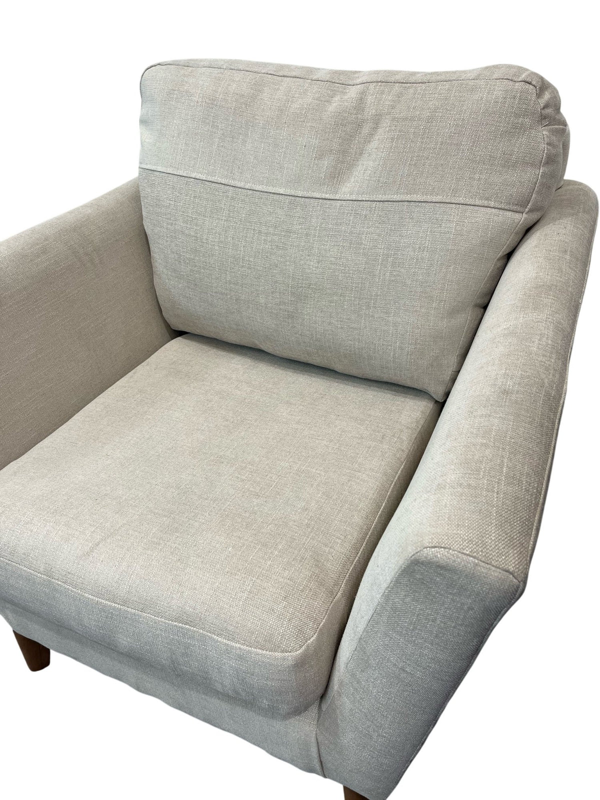 Beige Upholstered Armchair (Pre-Loved)