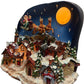 Animated Santa Scene Decoration with Moving Parts (Pre-Loved)