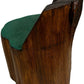 Handcrafted Wooden Chair Green Cushion (Pre-Loved)