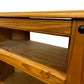 Rustic Pine Corner TV Stand with 2 Door Cupboard & Open Shelf (Pre-Loved)