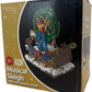 Christmas Sleigh With Moving Ferris Wheel Fibre Optic LED