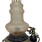 Vintage Oil Lamp Style Frosted Glass Table Lamp (Pre-Loved)