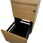EFG 3 Drawer Mobile Pedestal Filing Cabinet Lockable Oak Effect (Pre-Loved)