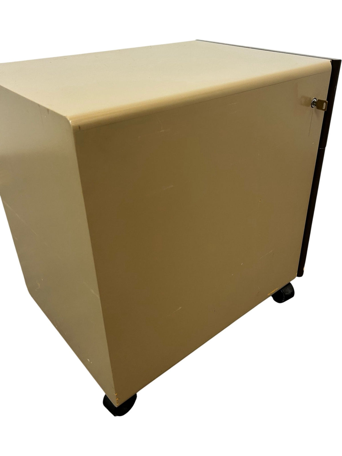 Metal 2 Drawer Mobile Filing Cabinet with Wheels (Pre-Loved)