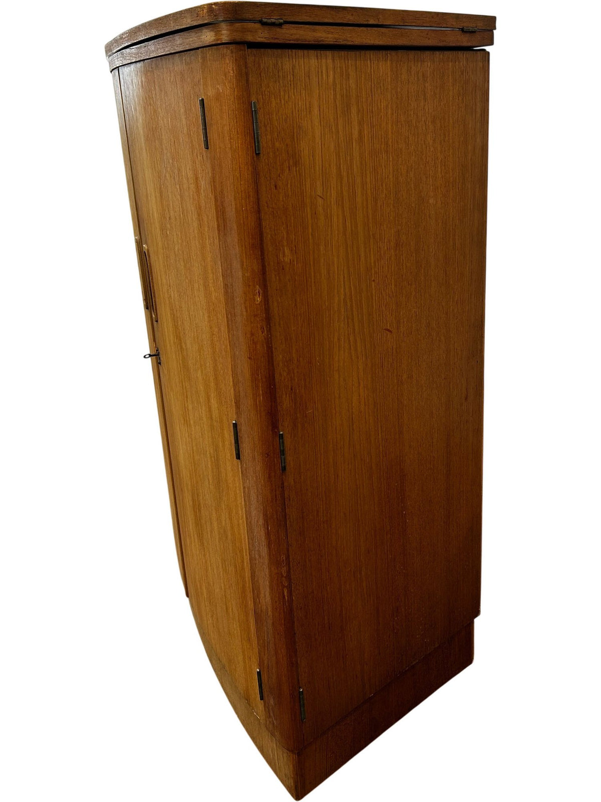 Vintage Style Fold Out Bar Cabinet Cocktail Drinks Storage Glass Inset(PreLoved)