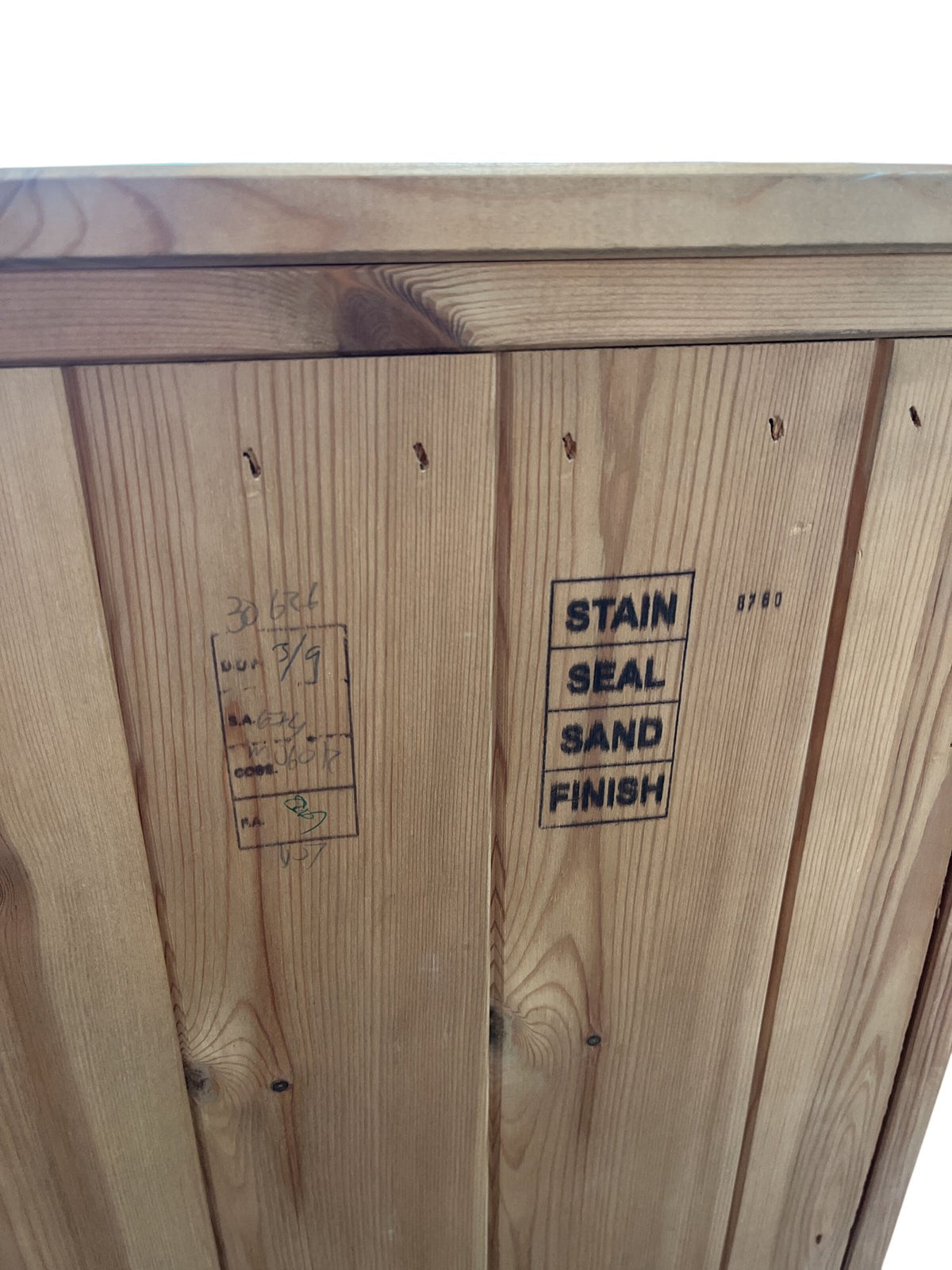 Wooden 2 Door Wardrobe Pine Style (Pre-Loved)