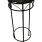 Black Metal Plant Stand with Leaf Design (Pre-Loved)