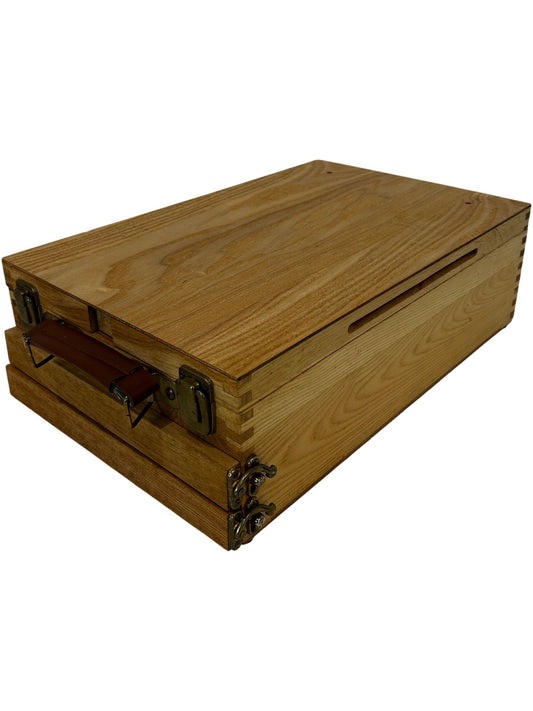 Wooden Artist Craft Storage Box with Drawers & Carry Handle (Pre-Loved)