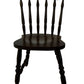 Vintage Wooden Dining Chair Turned Spindle Back Dark Wood Finish (Pre-Loved)