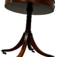 Round Wooden Pedestal Side Table with Drawers & Claw Feet (Pre-Loved)