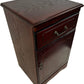 Dark Wood Bedside Cabinet with Drawer & Cupboard (Pre-Loved)