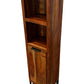 Tall Wooden Storage Cabinet with Shelves and Door Rustic Style (Pre-Loved)