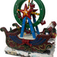Christmas Sleigh With Moving Ferris Wheel Fibre Optic LED