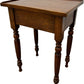 Vintage Wooden Side Table Turned Legs Brown Traditional Style (Pre-Loved)