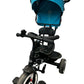 Kinderkraft Toddler Tricycle Push Handle Canopy Footrest Blue Kids (Pre-Loved)