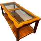 Traditional Glass Top Coffee Table with Lower Shelf (Pre-Loved)